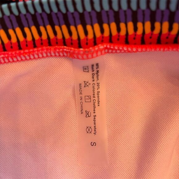 SHEIN Women's Small Neon Pink One-Shoulder Bikini Set 2 Piece - Picture 6 of 8